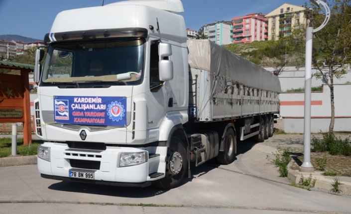 KARDEMİR çalışanları ramazan kumanyalarını Vefa Sosyal Destek Grubuna bağışladı