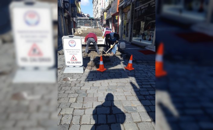 Trabzon'da yol bakım ve onarım çalışmaları devam ediyor