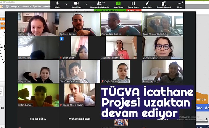 TÜGVA İcathane Projesi uzaktan devam ediyor