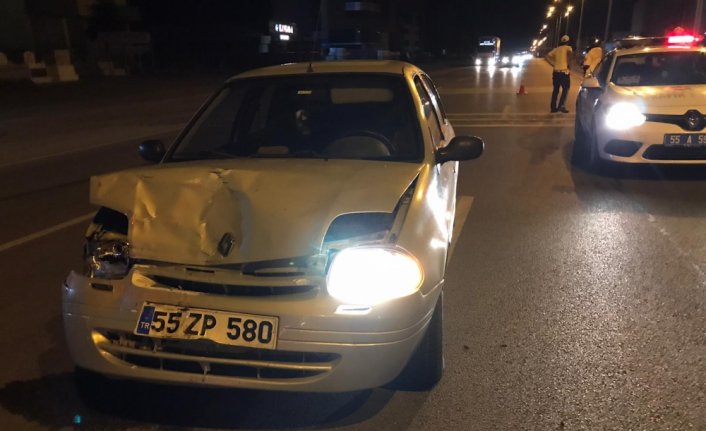 Samsun'da otomobilin çarptığı kişi ağır yaralandı