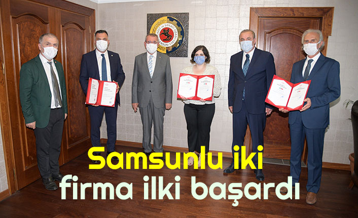 Samsunlu iki firma ilki başardı