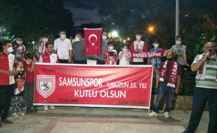 Samsunspor'un kuruluşunun 55. yılı Vezirköprü'de kutlandı