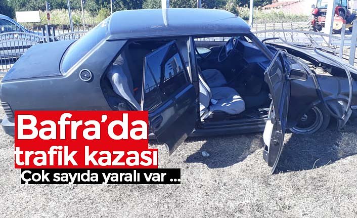 Bafra’da trafik kazası