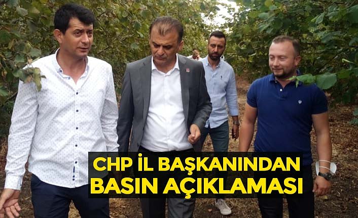 CHP İL BAŞKANINDAN BASIN AÇIKLAMASI