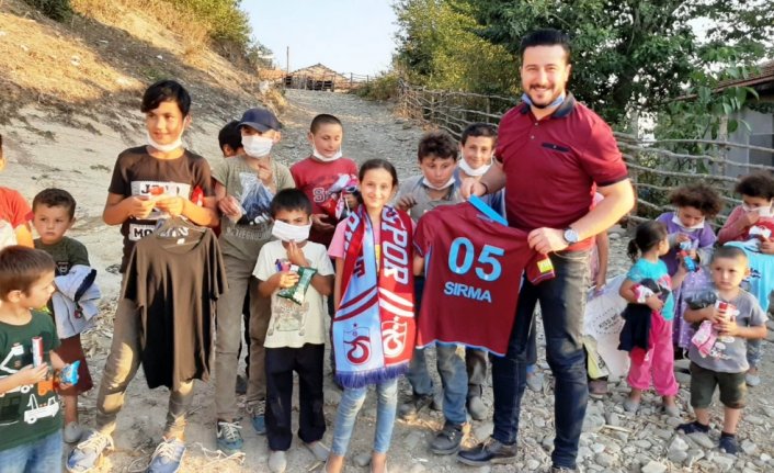 Amasya'da küçük Sırma Trabzonspor formasına kavuştu