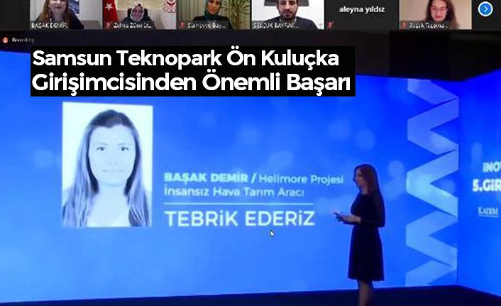 Samsun Teknopark Ön Kuluçka Girişimcisinden Önemli Başarı