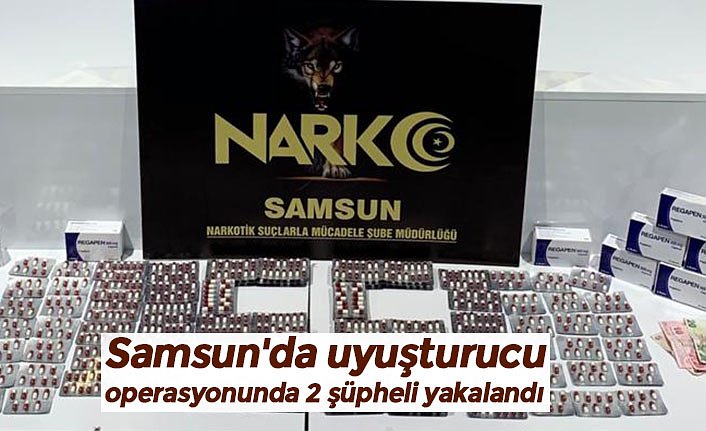 Samsun'da uyuşturucu operasyonunda 2 şüpheli yakalandı