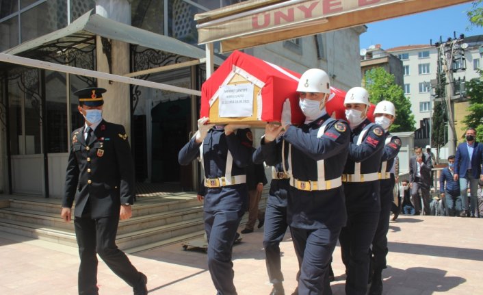 Ordu'da vefat eden Kıbrıs gazisi son yolculuğuna uğurlandı