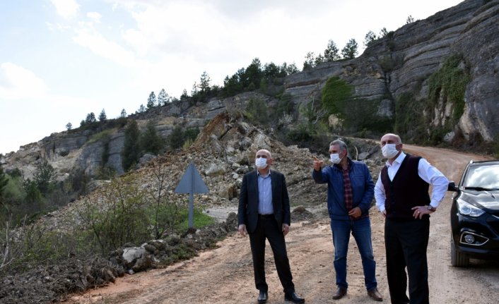 Safranbolu'da yol çalışmaları