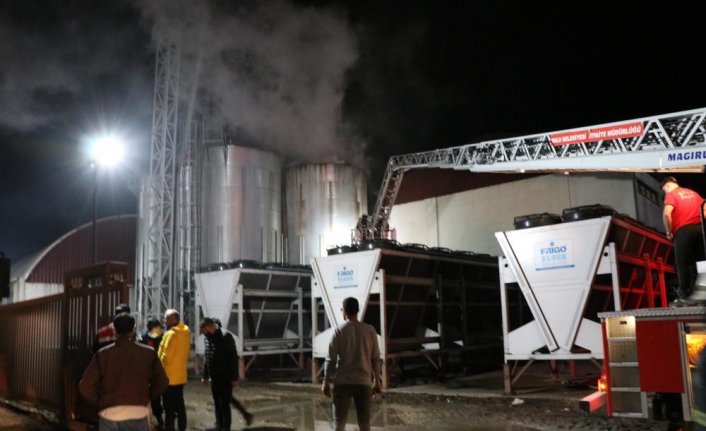 Bolu'da bioenerji fabrikasında çıkan yangın söndürüldü