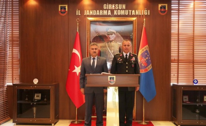 Giresun Emniyet Müdürü Aktaş, İl Jandarma Komutanlığını ziyaret etti