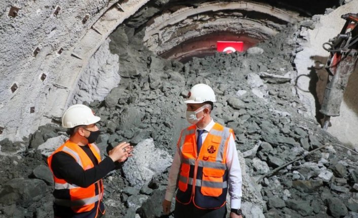 Ordu Çevre Yolu Projesi'ndeki Terzili Tüneli'nde ışık görüldü