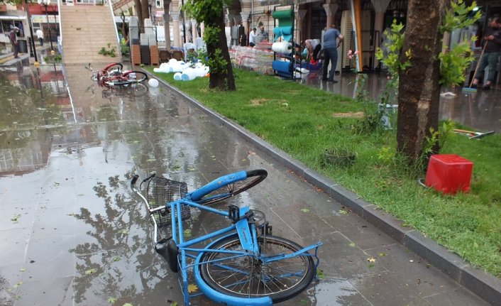 Tokat'ta şiddetli rüzgar ve sağanak tarım arazilerine zarar verdi