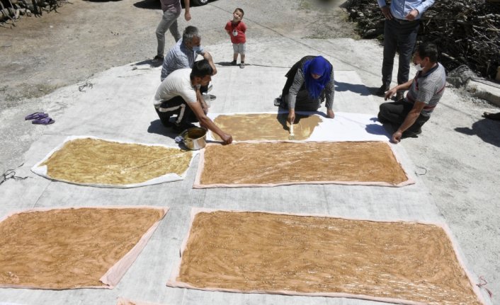 Gümüşhane'de dutun pekmez ve pestile yolculuğu başladı