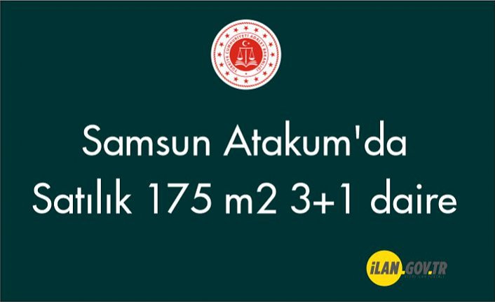 Samsun Atakum'da 175 m2 3+1 daire Satılıktır