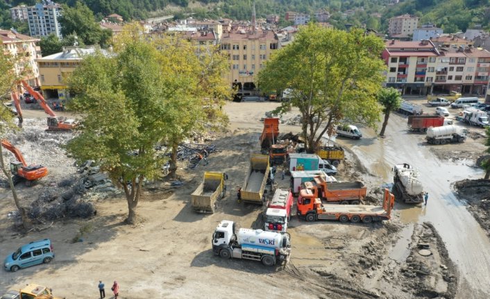 Bozkurt'taki sel felaketinin 20'nci gününde çalışmalar aralıksız sürüyor