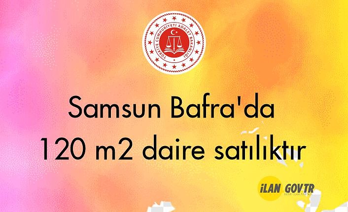 Samsun Bafra'da 120 m² daire mahkemeden satılıktır