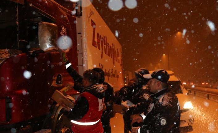 Samsun-Ankara kara yolunda ulaşım kontrollü sağlanıyor