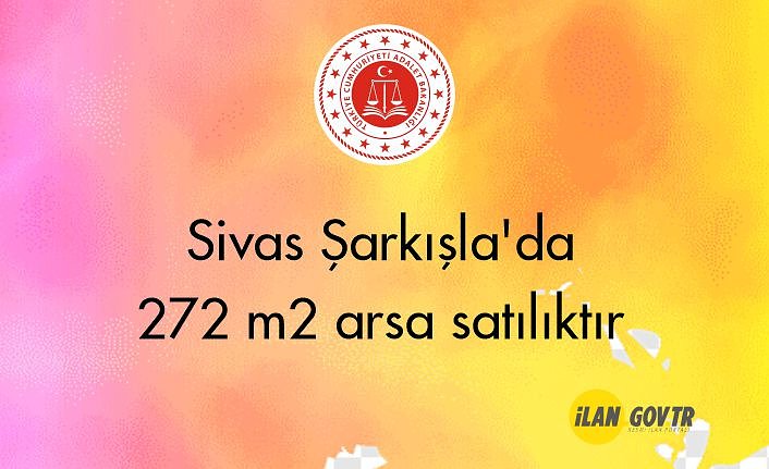 Sivas Şarkışla'da 272 m² arsa icradan satılıktır