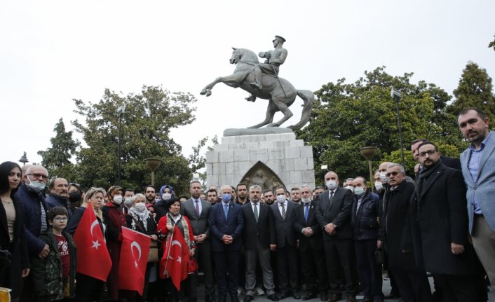 Samsun'da Atatürk Anıtı'na saldırıya siyasi partilerden ve STK'lerden tepki