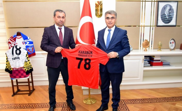 Karabük Yenişehir Gençlik Spor Kulübü'nden Vali Gürel'e ziyaret