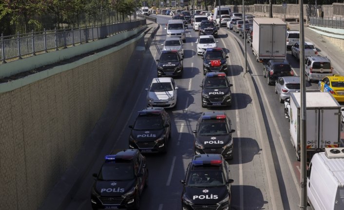 Şehit polis memuru için İstanbul Emniyet Müdürlüğünde tören düzenlendi