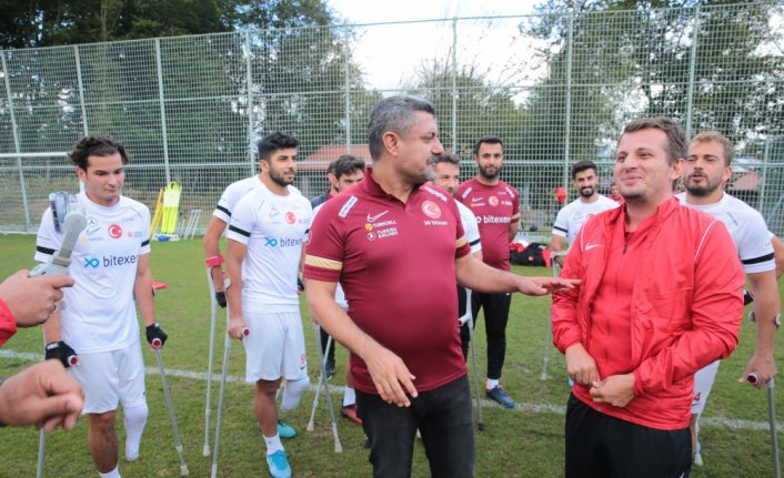 Ampute Futbol Milli Takımı Dünya Kupası hazırlıklarını Bolu'da sürdürüyor