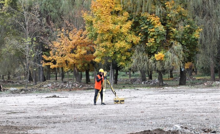 Tokat'ta Gümenek Millet Bahçesi'nde çalışmalar devam ediyor