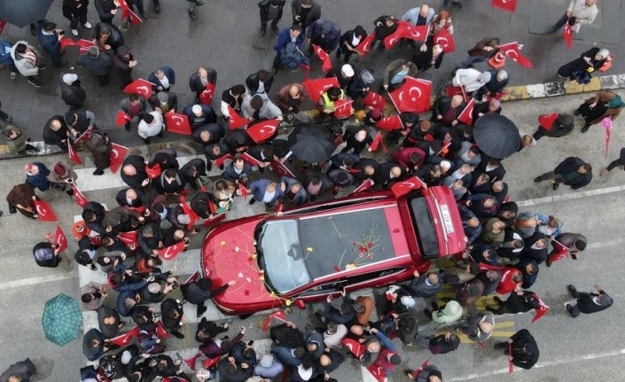 Türkiye'nin yerli otomobili Togg, Kastamonu'da tanıtıldı