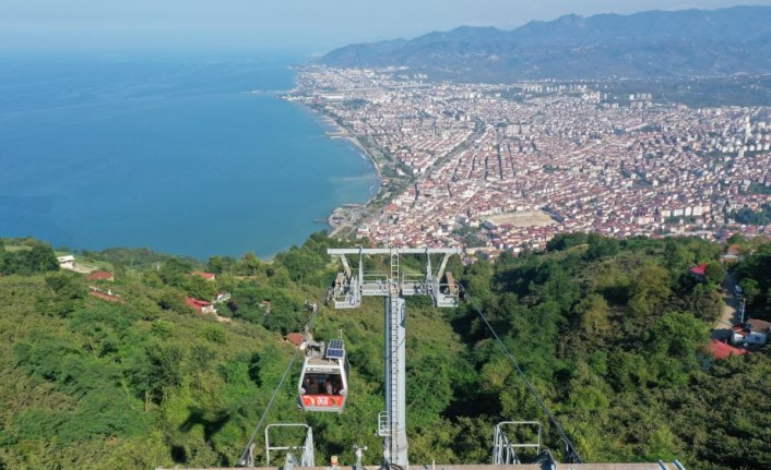 Turistler Boztepe'den manzara izlemeden Ordu'dan ayrılmıyor