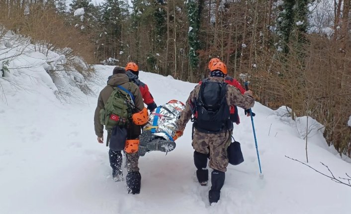 Bolu İHH karda arama kurtarma tatbikatı yaptı