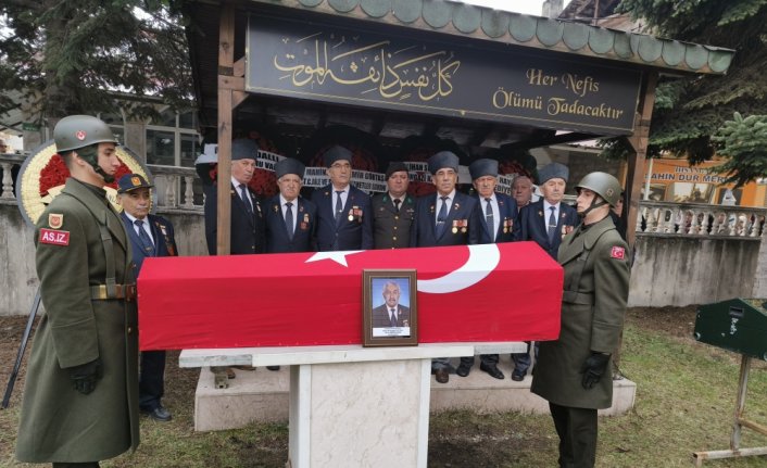 Kıbrıs gazisi Mustafa Çeven, Kastamonu'da son yolculuğuna uğurlandı