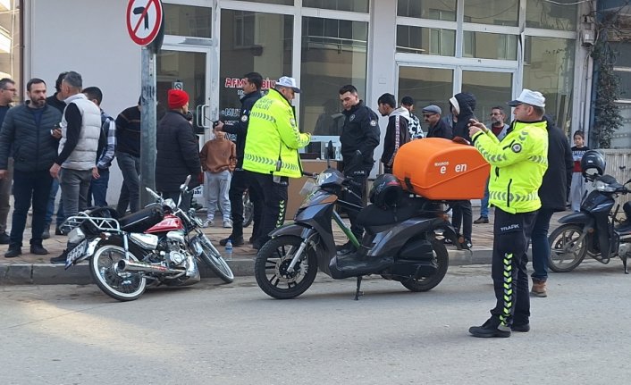 Bafra'da motosiklet kazasında 1 kişi yaralandı