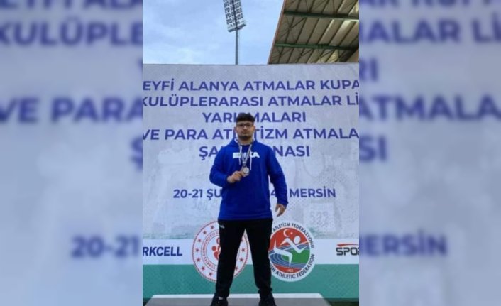 Tokatlı sporcu çekiç atmada Türkiye ikincisi oldu