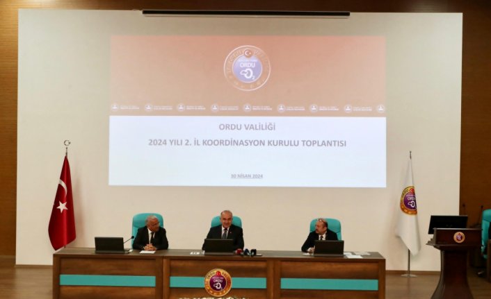 Ordu'da İl Koordinasyon Kurulu Toplantısı yapıldı