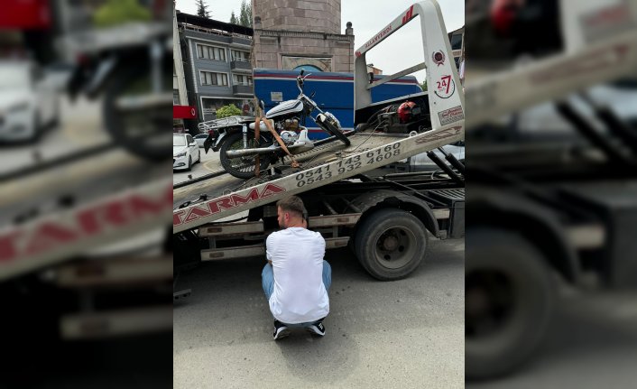 Tokat'ta trafik ekipleri motosiklet uygulaması yaptı