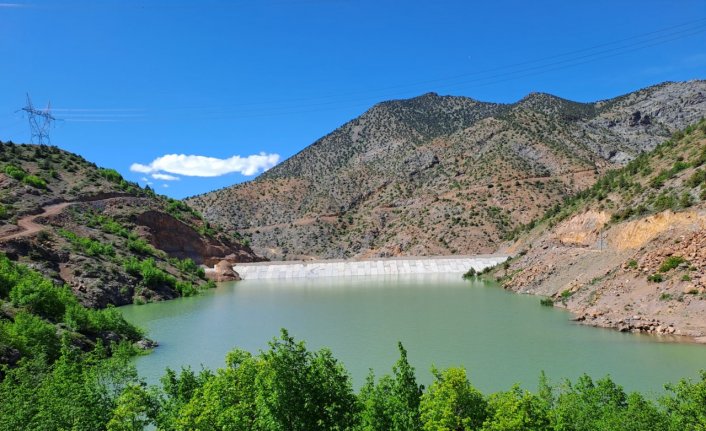 Artvin'de 990 dekar tarım arazisini sulayacak gölette su tutuldu