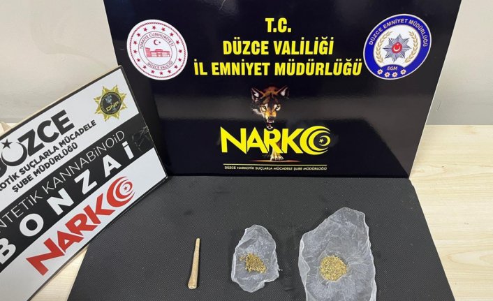 Düzce'de uyuşturucu operasyonunda yakalanan şüpheli tutuklandı