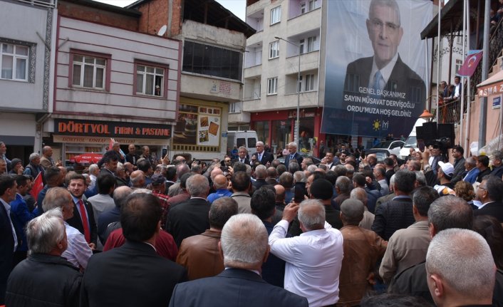 İYİ Parti Genel Başkanı Dervişoğlu, Ordu'da vatandaşlara hitap etti: