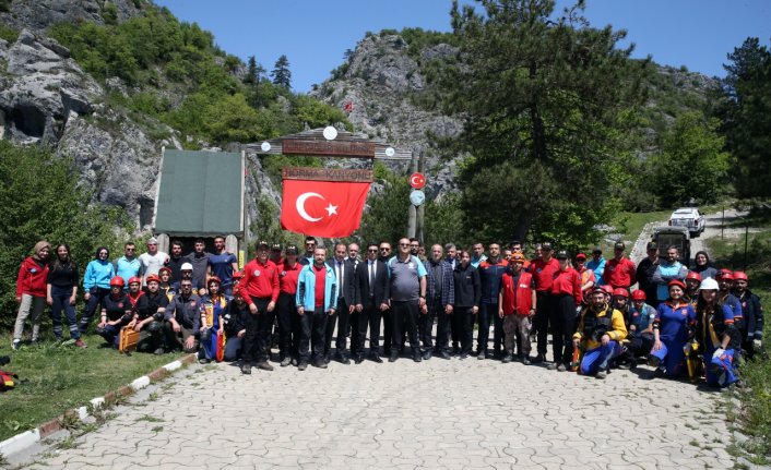 Kastamonu'daki Horma Kanyonu'nda kurtarma tatbikatı yapıldı