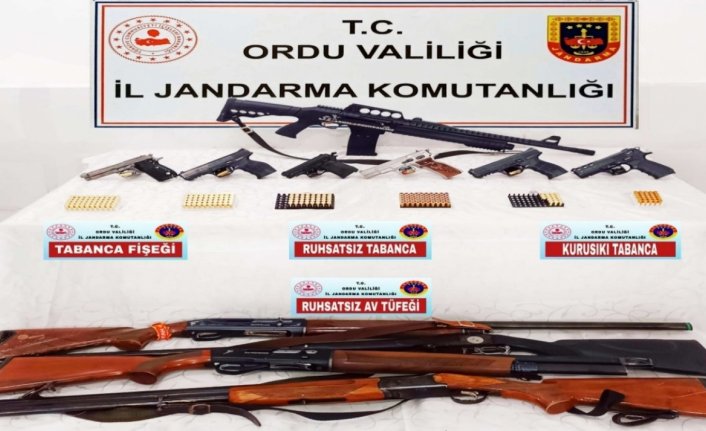 Ordu merkezli silah kaçakçılığı operasyonunda 5 kişi yakalandı