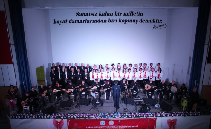 Bafra'da Türk Halk Müziği konseri düzenlendi