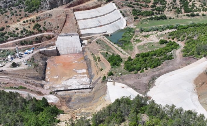 Gümüşhane Tersun Barajı'nda yüzde 39 seviyesine gelindi