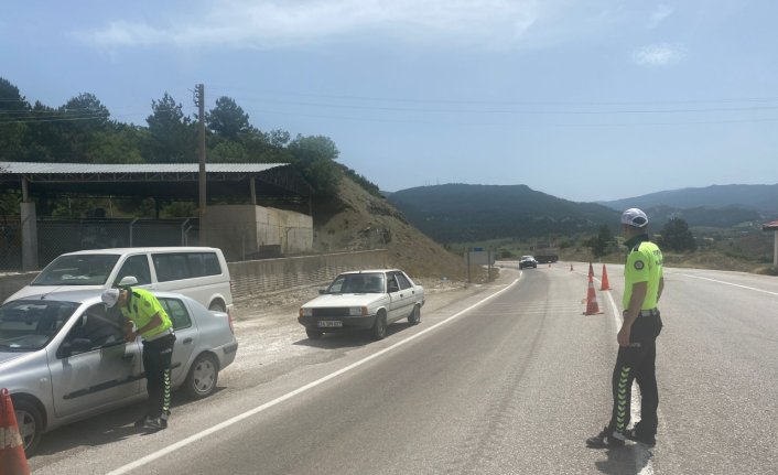 Mudurnu'da bayram trafiği tedbirleri artırıldı