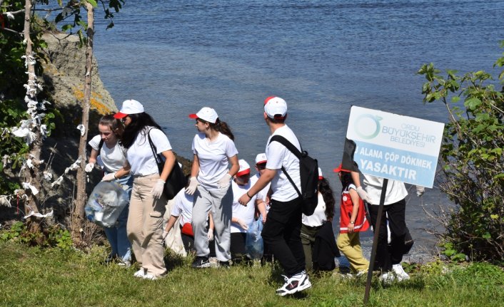 Ordu'nun turistik alanı Yason Burnu'nda çevre temizliği yapıldı