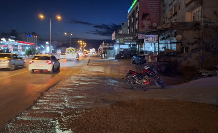 Bafra'da devrilen motosikletin sürücüsü yaralandı