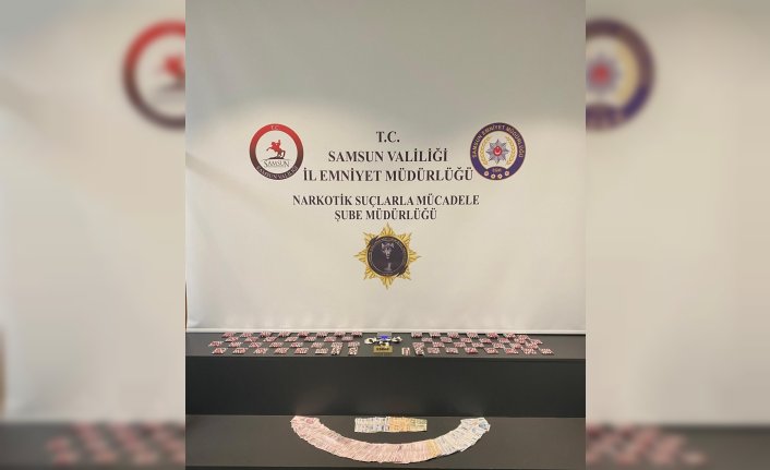 Samsun'da ikametinde uyuşturucuyla yakalanan zanlı tutuklandı