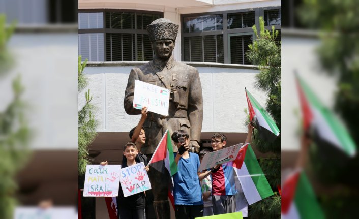 Trabzon'da “Gazze için yürüyoruz“ protestosu gerçekleştirildi