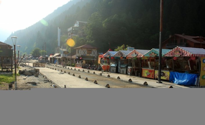 Uzungöl'de sezon hazırlıkları devam ediyor