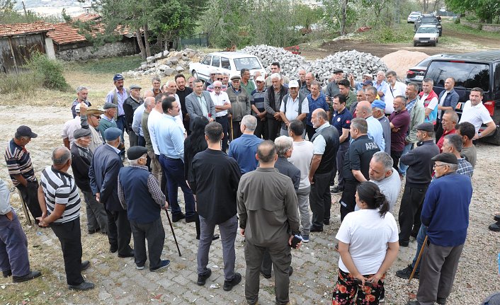 Amasya Valisi Doruk Gümüşhacıköy'de incelemede bulundu